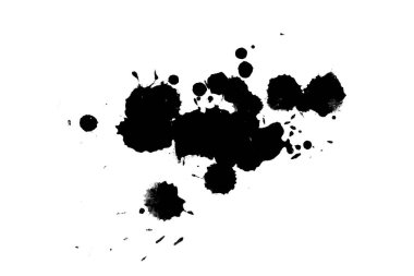 Soyut suluboya aquarelle elle çizilmiş boya sıçramak leke beyaz arka plan üzerinde