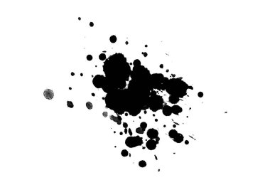 Soyut suluboya aquarelle elle çizilmiş boya sıçramak leke beyaz arka plan üzerinde