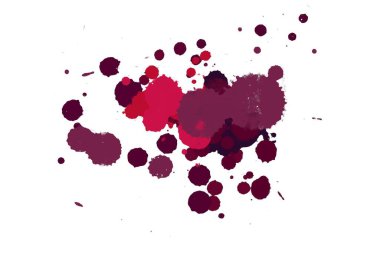 Soyut suluboya aquarelle elle çizilmiş boya sıçramak leke beyaz arka plan üzerinde