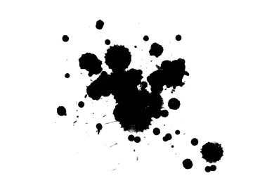 Soyut suluboya aquarelle elle çizilmiş boya sıçramak leke beyaz arka plan üzerinde