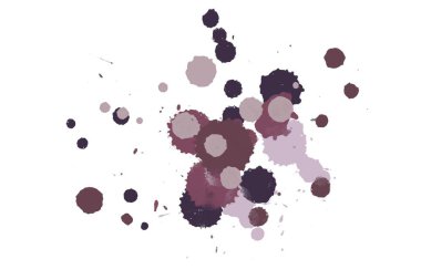 Soyut suluboya aquarelle elle çizilmiş boya sıçramak leke beyaz arka plan üzerinde