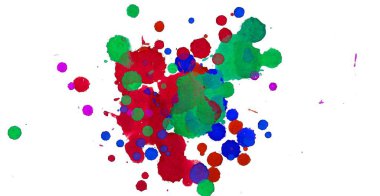 Soyut suluboya aquarelle elle çizilmiş boya sıçramak leke beyaz arka plan üzerinde