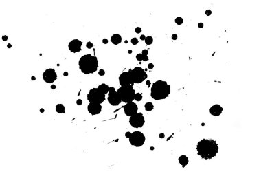 Soyut suluboya aquarelle elle çizilmiş boya sıçramak leke beyaz arka plan üzerinde