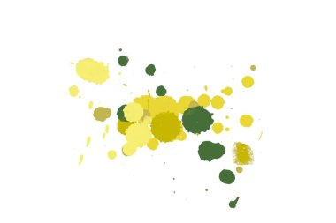 Soyut suluboya aquarelle elle çizilmiş boya sıçramak leke beyaz arka plan üzerinde