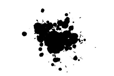 Soyut suluboya aquarelle elle çizilmiş boya sıçramak leke beyaz arka plan üzerinde