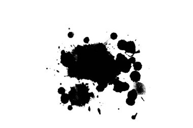 Soyut suluboya aquarelle elle çizilmiş boya sıçramak leke beyaz arka plan üzerinde