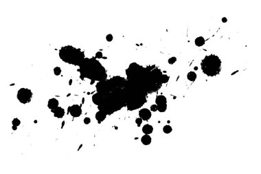 Soyut suluboya aquarelle elle çizilmiş boya sıçramak leke beyaz arka plan üzerinde