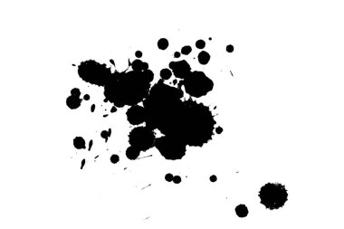 Soyut suluboya aquarelle elle çizilmiş boya sıçramak leke beyaz arka plan üzerinde