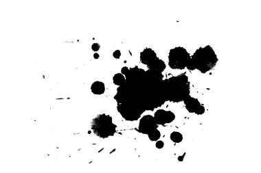 Soyut suluboya aquarelle elle çizilmiş boya sıçramak leke beyaz arka plan üzerinde