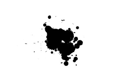 Soyut suluboya aquarelle elle çizilmiş boya sıçramak leke beyaz arka plan üzerinde