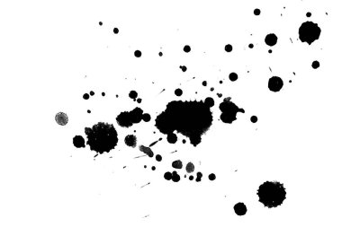 Soyut suluboya aquarelle elle çizilmiş boya sıçramak leke beyaz arka plan üzerinde