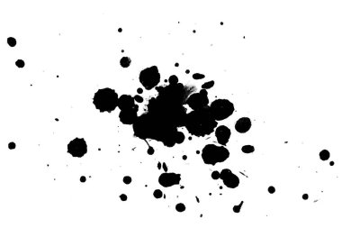 Soyut suluboya aquarelle elle çizilmiş boya sıçramak leke beyaz arka plan üzerinde