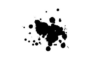 Soyut suluboya aquarelle elle çizilmiş boya sıçramak leke beyaz arka plan üzerinde