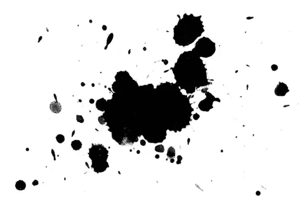 Abstract Watercolor Aquarelle Hand Drawn Paint Splatter Stain White Background — Stock Photo, Image