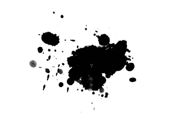 Abstract Watercolor Aquarelle Hand Drawn Paint Splatter Stain White Background — Stock Photo, Image