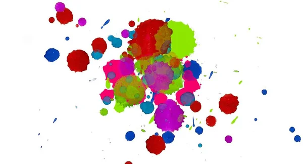 Streszczenie Aquarelle Akwarela Ręcznie Rysowane Paint Splatter Plama Białym Tle — Zdjęcie stockowe