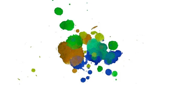 Acuarela Acuarela Abstracta Mancha Salpicadura Pintura Dibujada Mano Sobre Fondo — Foto de Stock