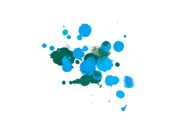 Abstract Watercolor Aquarelle Hand Drawn Paint Splatter Stain White Background — Stock Photo, Image