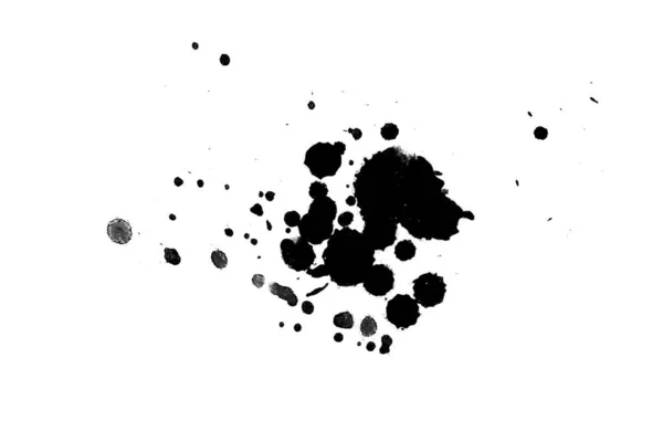 Abstract Watercolor Aquarelle Hand Drawn Paint Splatter Stain White Background — Stock Photo, Image