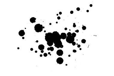 Soyut suluboya aquarelle elle çizilmiş boya sıçramak leke beyaz arka plan üzerinde