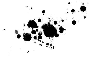 Soyut suluboya aquarelle elle çizilmiş boya sıçramak leke beyaz arka plan üzerinde