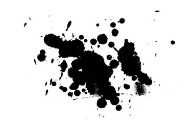 Soyut suluboya aquarelle elle çizilmiş boya sıçramak leke beyaz arka plan üzerinde