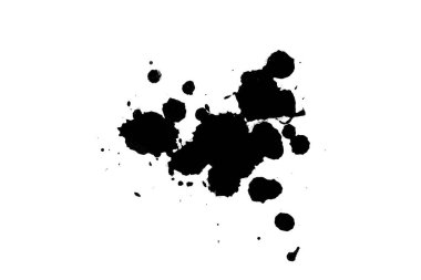 Soyut suluboya aquarelle elle çizilmiş boya sıçramak leke beyaz arka plan üzerinde