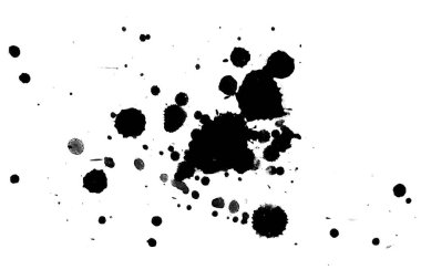 Soyut suluboya aquarelle elle çizilmiş boya sıçramak leke beyaz arka plan üzerinde