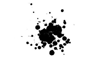 Soyut suluboya aquarelle elle çizilmiş boya sıçramak leke beyaz arka plan üzerinde