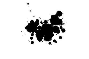 Soyut suluboya aquarelle elle çizilmiş boya sıçramak leke beyaz arka plan üzerinde