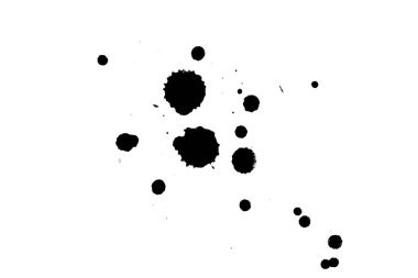 Soyut suluboya aquarelle elle çizilmiş boya sıçramak leke beyaz arka plan üzerinde