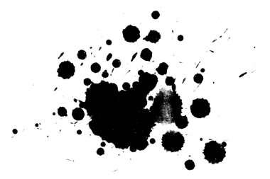 Soyut suluboya aquarelle elle çizilmiş boya sıçramak leke beyaz arka plan üzerinde