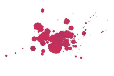 Soyut suluboya aquarelle elle çizilmiş boya sıçramak leke beyaz arka plan üzerinde