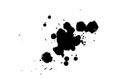 Soyut suluboya aquarelle elle çizilmiş boya sıçramak leke beyaz arka plan üzerinde