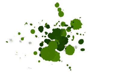 Soyut suluboya aquarelle elle çizilmiş boya sıçramak leke beyaz arka plan üzerinde