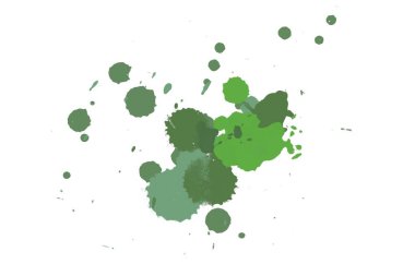 Soyut suluboya aquarelle elle çizilmiş boya sıçramak leke beyaz arka plan üzerinde