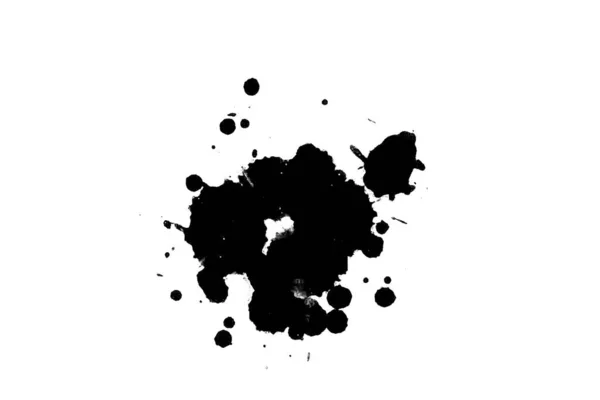 Abstract Watercolor Aquarelle Hand Drawn Paint Splatter Stain White Background — Stock Photo, Image