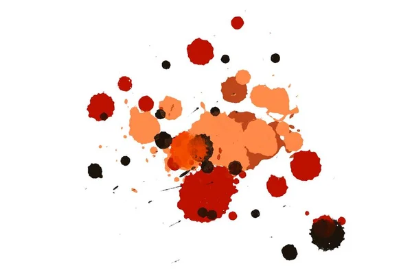 Abstract Watercolor Aquarelle Hand Drawn Paint Splatter Stain White Background — Stock Photo, Image