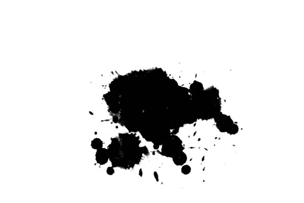 白い背景の水彩画 Aquarelle 手描きペイント スプラッタ汚れを抽象化します — ストック写真
