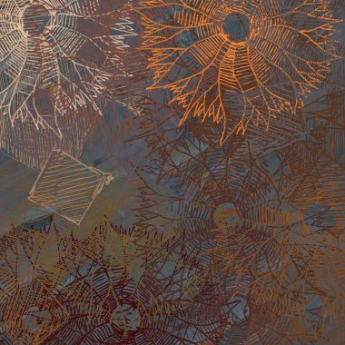 çiçeklerle noel arka plan