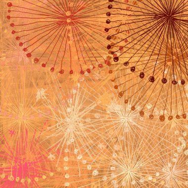 Çiçeklerle soyut arkaplan