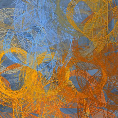 Kopya alanı ile soyut grunge desenli arkaplan