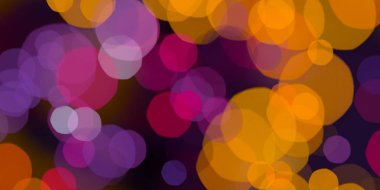 Bokeh çevreleri ile yapılan soyut sanatsal arka plan