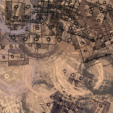 Kopya alanı ile soyut grunge desenli arkaplan