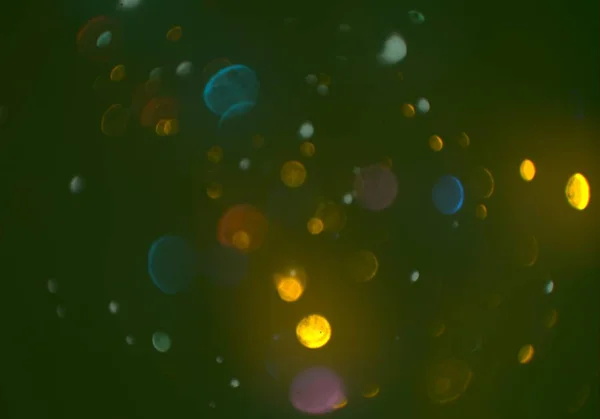 Incandescente Scintillio Bokeh Cerchi Luci Carta Parati — Foto Stock