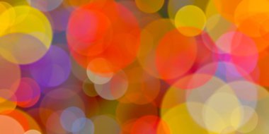 Bokeh çevreleri ile yapılan soyut sanatsal arka plan