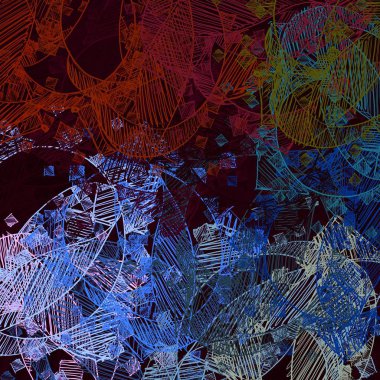 renkli fractal sanat arka plan