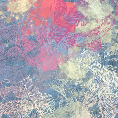 farklı desenler ile vintage grunge arka plan