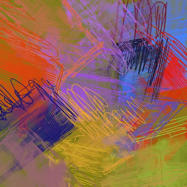 Abstracte Kleurrijke Kunst Achtergrond — Stockfoto