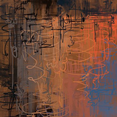 Farklı renk kalıplarına sahip soyut grunge arkaplanı